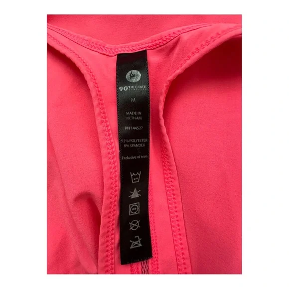 90 Degree by Reflex Pink Sleeveless Racerback Athletic Tank Top Size Medium - Picture 3 of 4